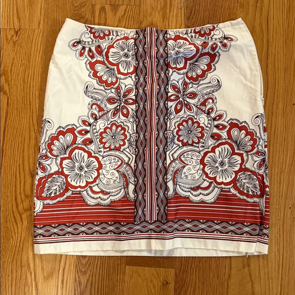 LOFT Cream Petite Skirt